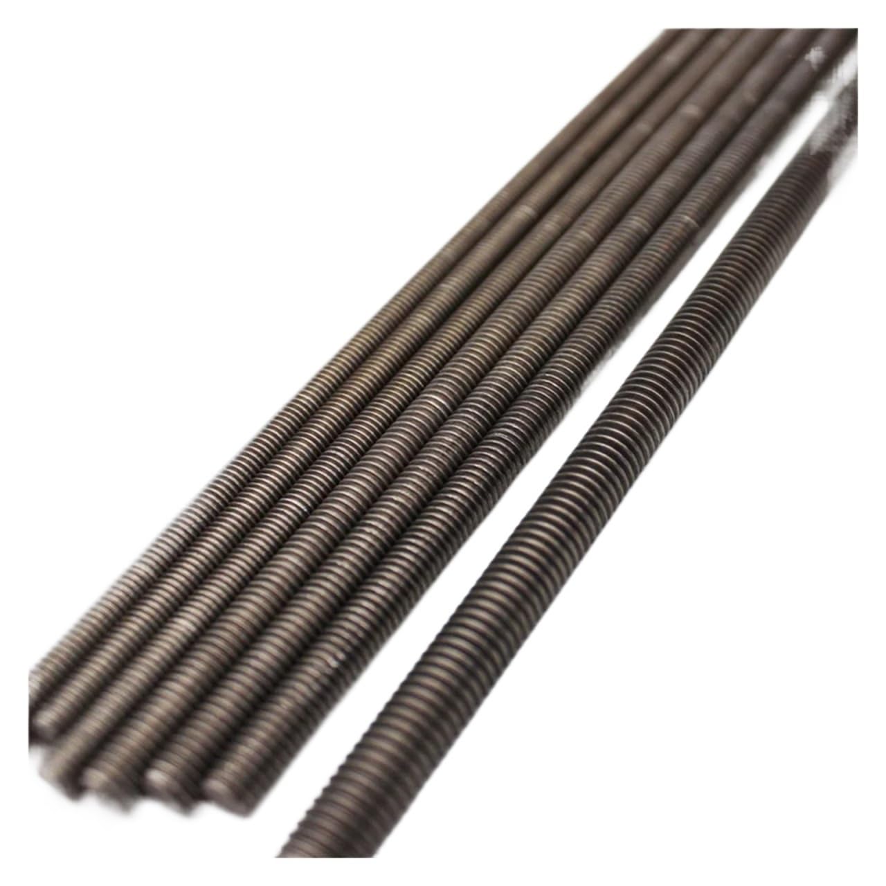 Genérico Perno de Titanio Puro M3 M4 M5 M6 M8 M10 M12 M14 M16 M18 M20 M22 M24 Barra roscada métrica Completa Varilla de espárrago(M16x500mm 1pc)