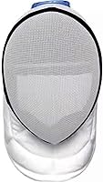 Boobysuu CE Certified 350N Fencing Epee Mask - Professional Unisex White Medium Protective Gear for Fencing & HEMA