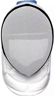 Boobysuu CE Certified 350N Fencing Epee Mask - Professional Unisex White Medium Protective Gear for Fencing & HEMA