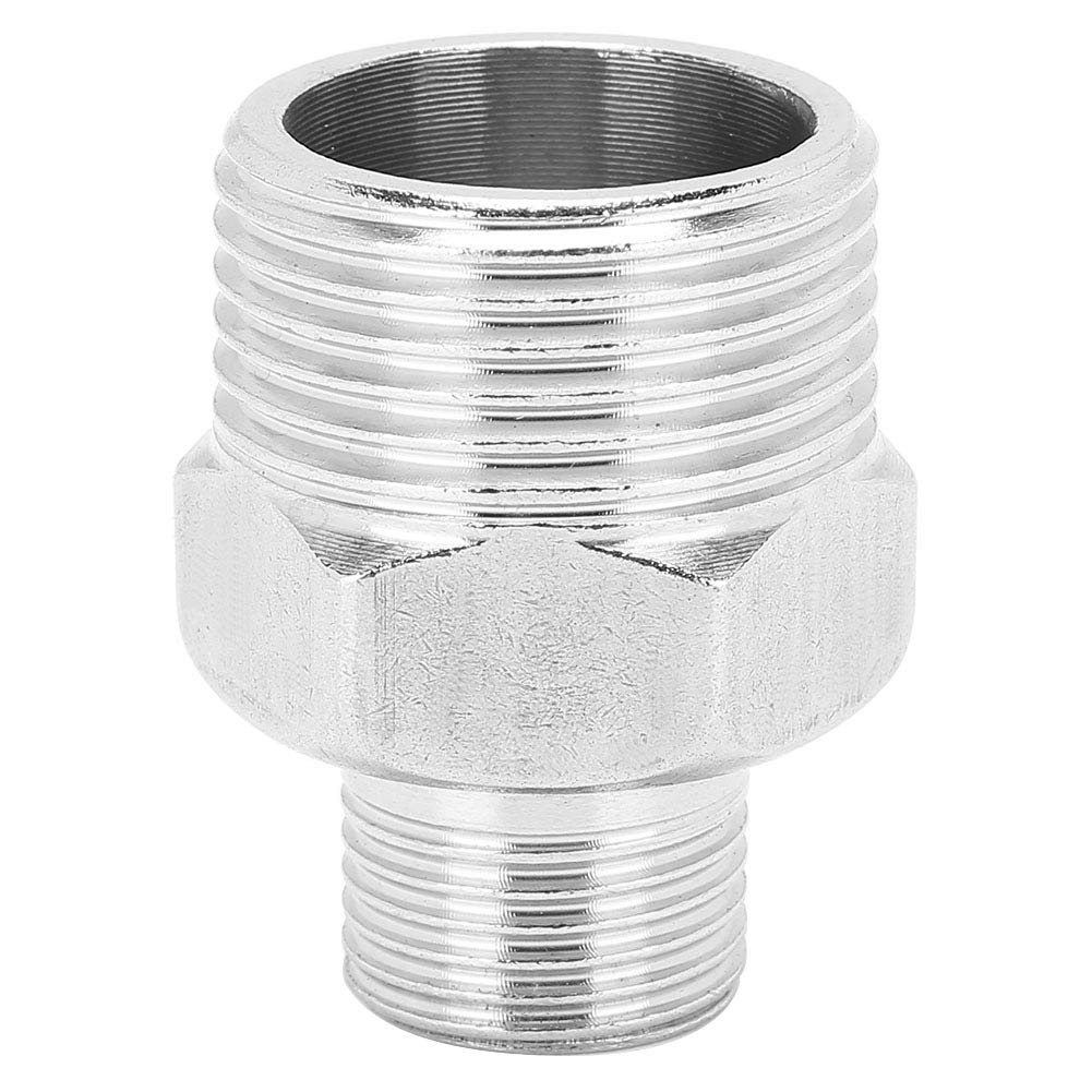 DTGN 1/8 NPT X 3/8 BSP Maschio Riduzione Raccordo Del Tubo - 4 Confezione - Ideale Per Connessione Tubi - Connettori Nipplo Esagonali In Acciaio Al Carbonio - Rame - Foto 2
