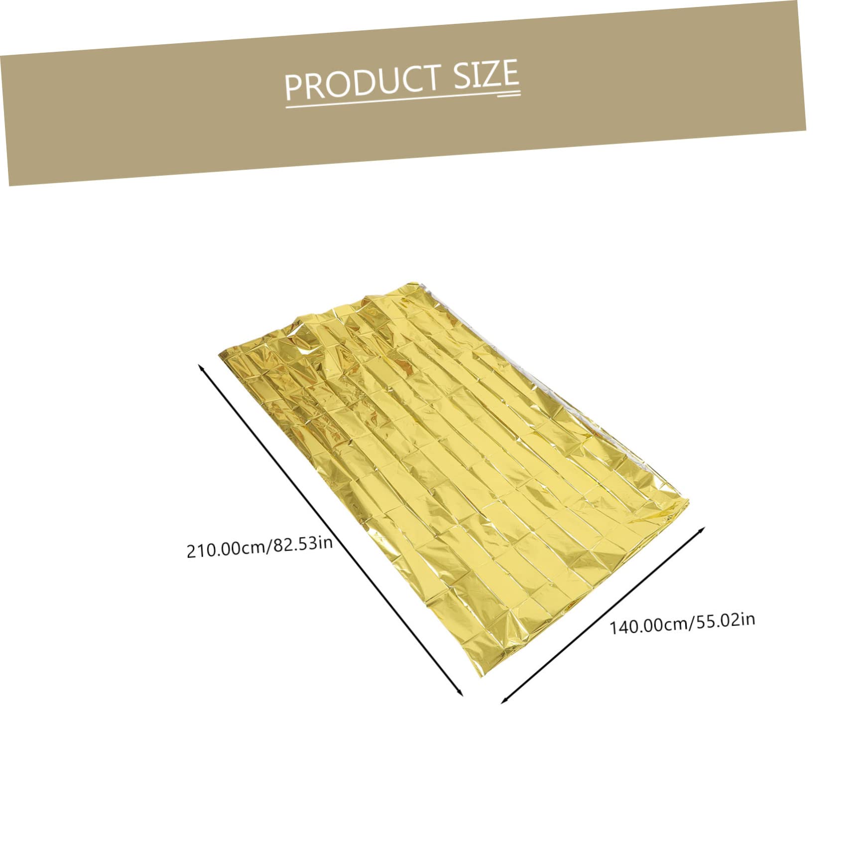 HANABASS 10pcs Emergency Survival Blanket Reflective Thermal Insulation Blanket for Camping Outdoor Survival Gear