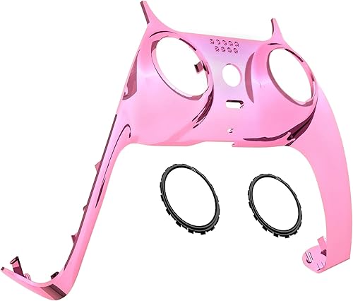 Vista 12 de eXtremeRate Carcasa Decorativa Brillante Verde Camaleón Morado Compatible con Controlador p s 5, Carcasa de Clip de Repuesto DIY, Cubierta de Placas