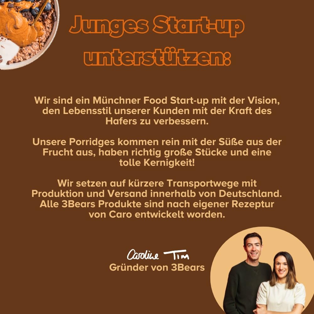 3Bears Mandelmus, 100% geröstete Nüsse, glutenfrei und vegan, cremig und intensiv im Geschmack, 4 x 250 g