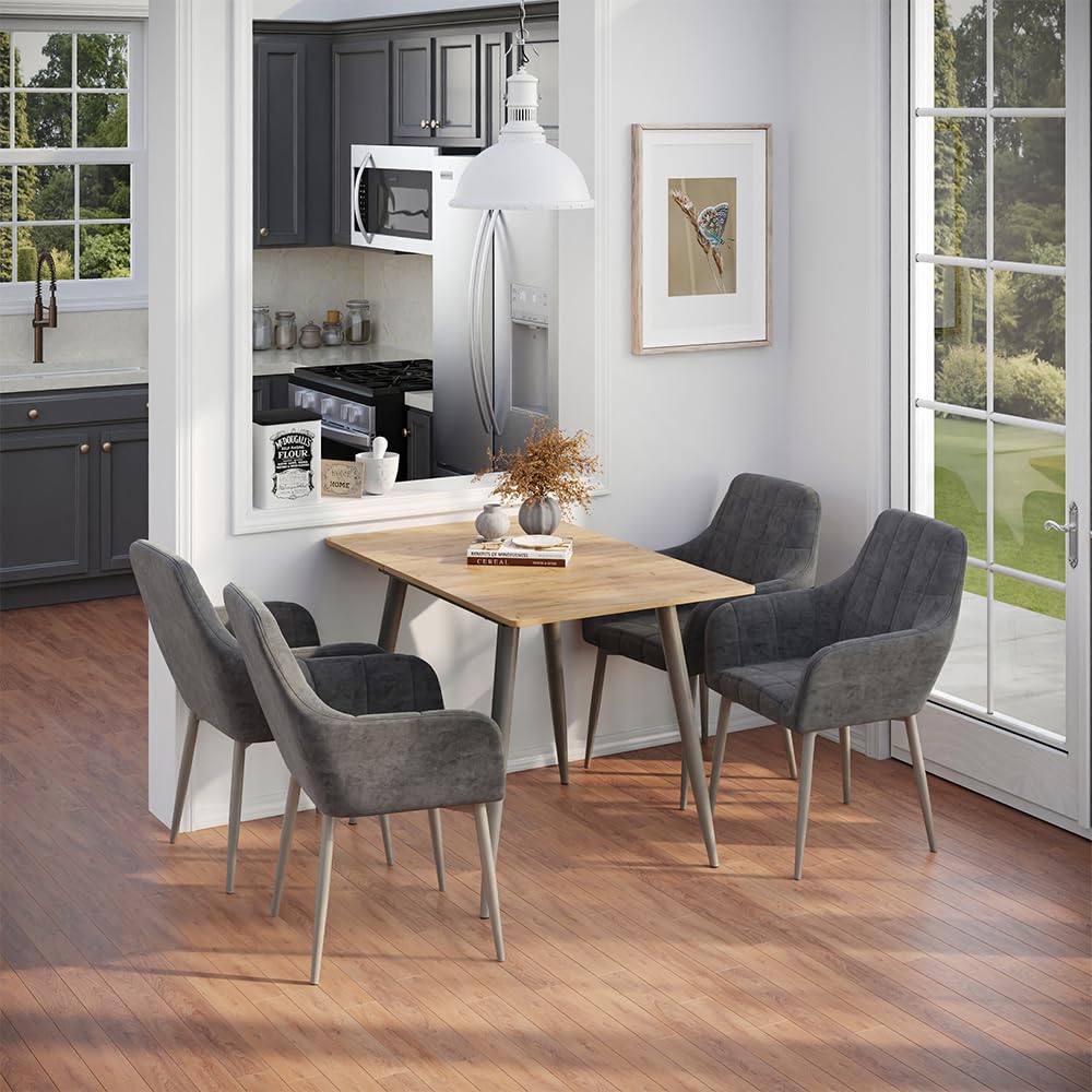 Vicco Stół jadalny "Beaver", Dąb goldkraft/Szary, 80-110 x 70 cm | Możliwość rozbudowy, pour une utilisation flexible comme table à manger ou de travail