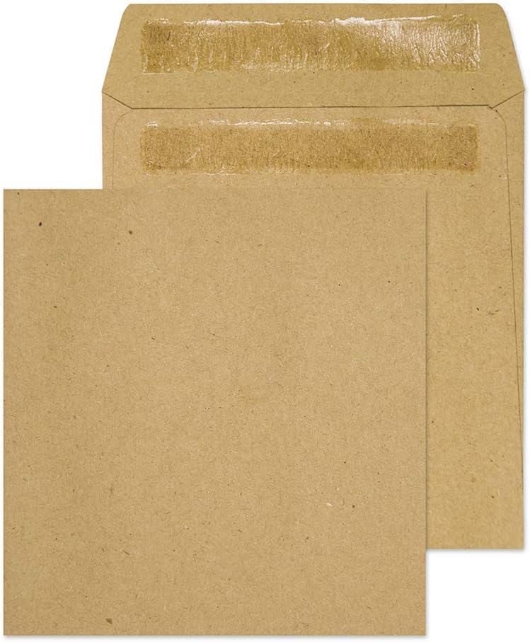Blake Purely Everyday - Sobres marrones de 108 x 102 mm, paquete de 50 unidades, grosor de 80 g/m², sobre autoadhesivo de 4,3 x 4,0, sobres manila, tamaño carta, suministros de papelería (13922/50 PR)