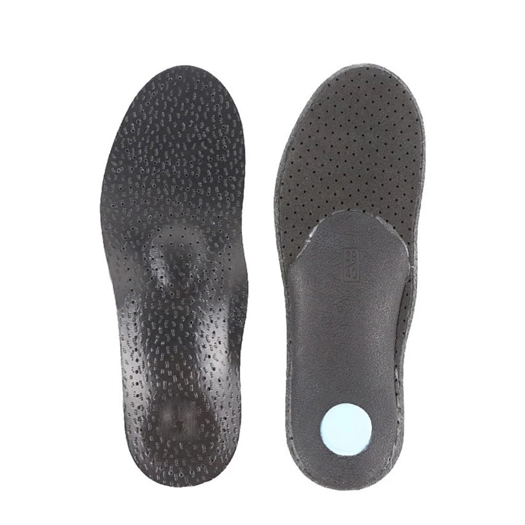 AFPSDLFJDLS PU Leather Orthotic Insole for Flat Feet Support Orthopedic Shoes Sole Insoles for Feet Suitable Men Women