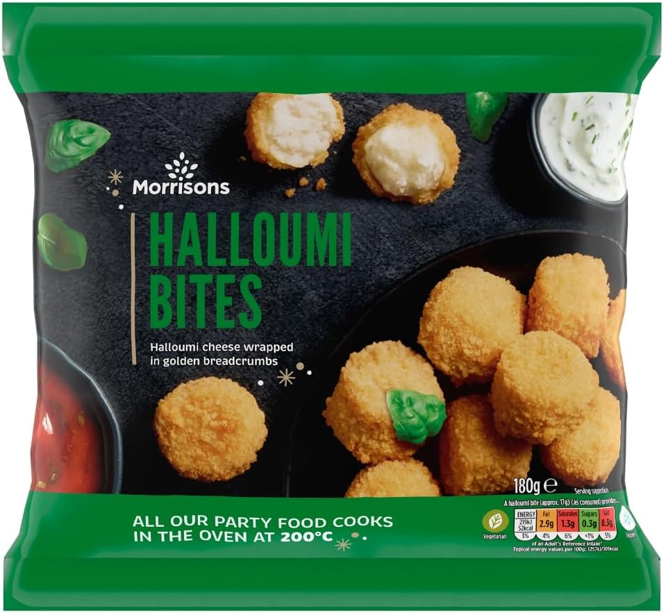 Morrisons Halloumi Cheese Bites 180g Amazon.co.uk Grocery
