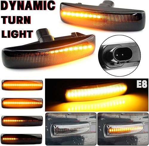 Miniatura 2 de Lámpara de señal de giro LED delantera Fender Side Marker Light para Land Rover Range Rover Sport Discovery 3 4 Freeland 2 (negro)