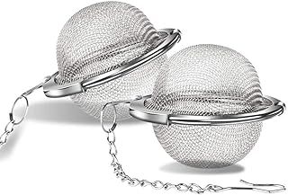 Infuseur Thé,2 PCS Passoire à Thé en Acier Inoxydable Maille Boule de thé Infuseur à Thé Filtre à thé pour Infuser des Assaisonnements d'épices de thé en Vrac