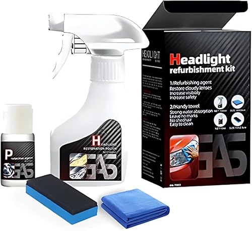 Headlight Restoration Kit, Headlight Cleaner Automotive Headlamp Headlight Cleaner Restores