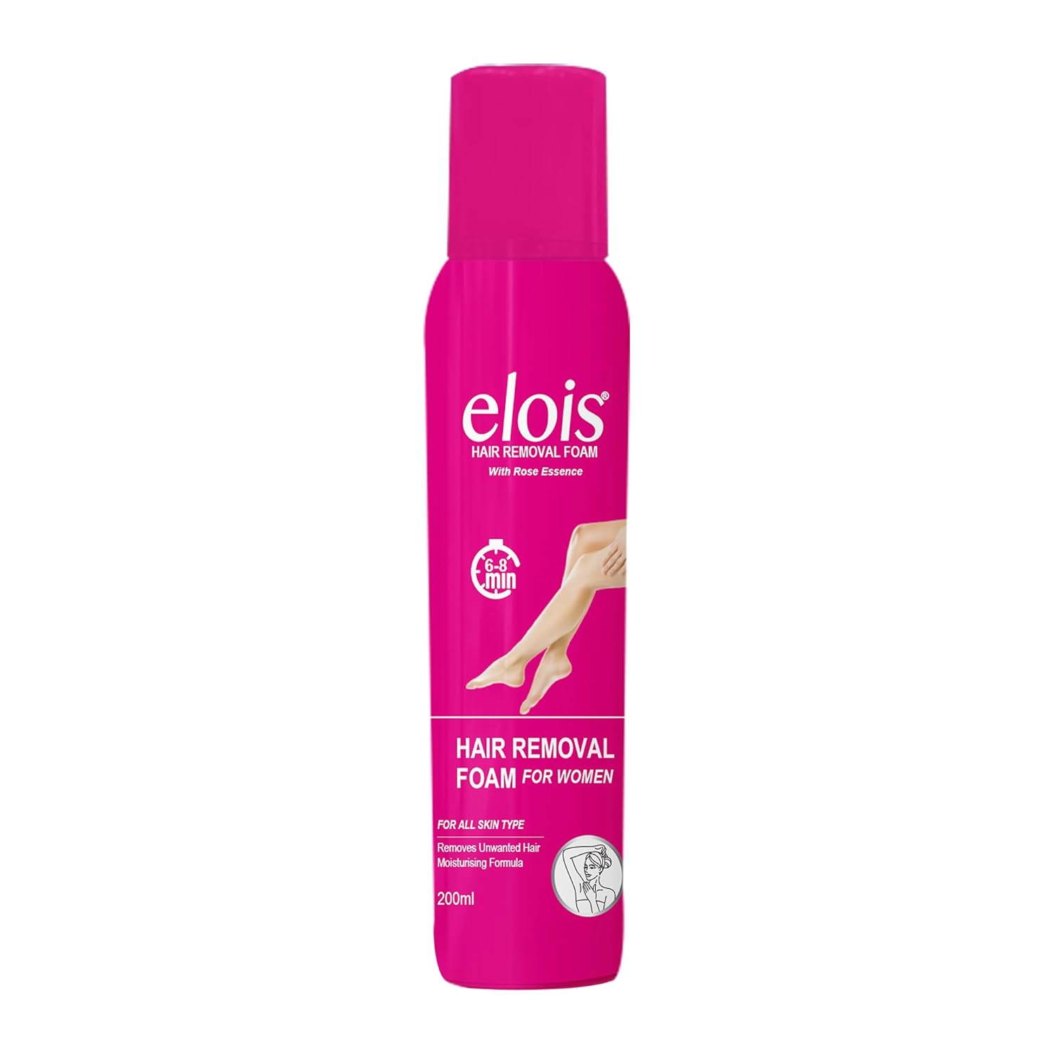 Elois Painless Hair Removal Foam Spray - 200ml (Rose)