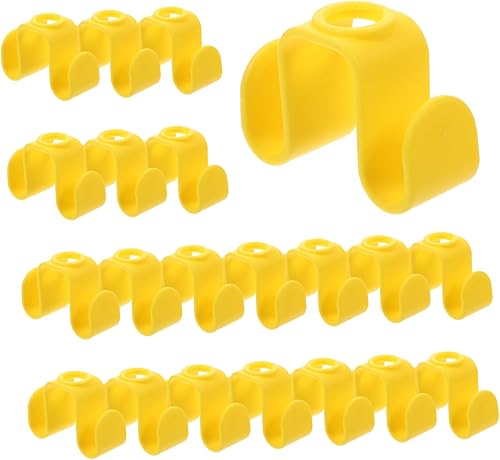 Alipis 20 ganchos de doble cara para colgar ropa de metal, triángulos espaciales para perchas, ganchos de metal, ganchos de plástico, ganchos para