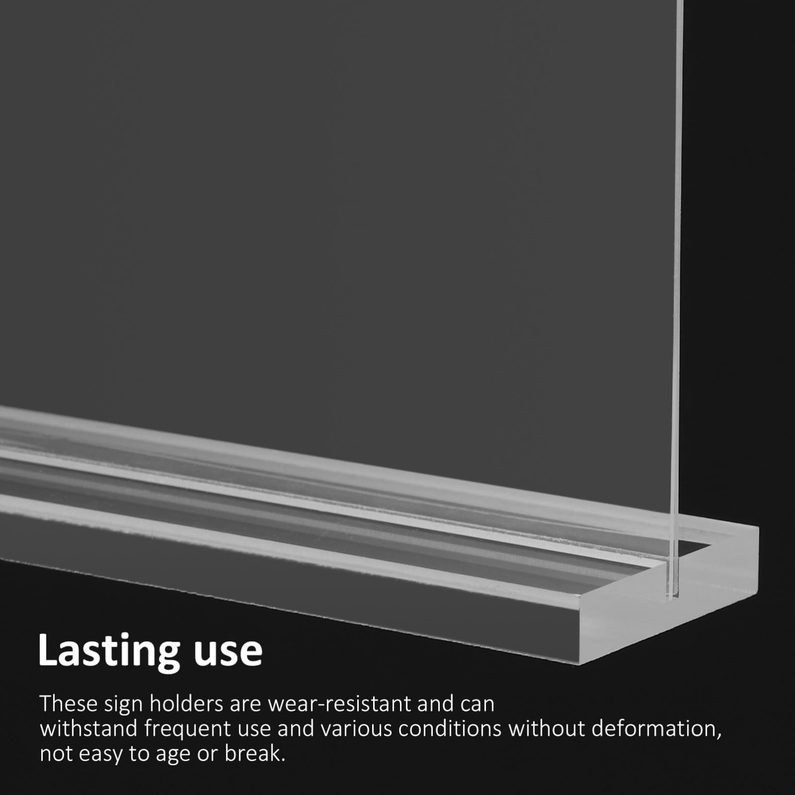 PLAFOPE 3piezas Soportes Transparentes Para Expositores De Mesa Acrílico Alta Uso Frecuente Estable Para Oficina Tienda Restaurante