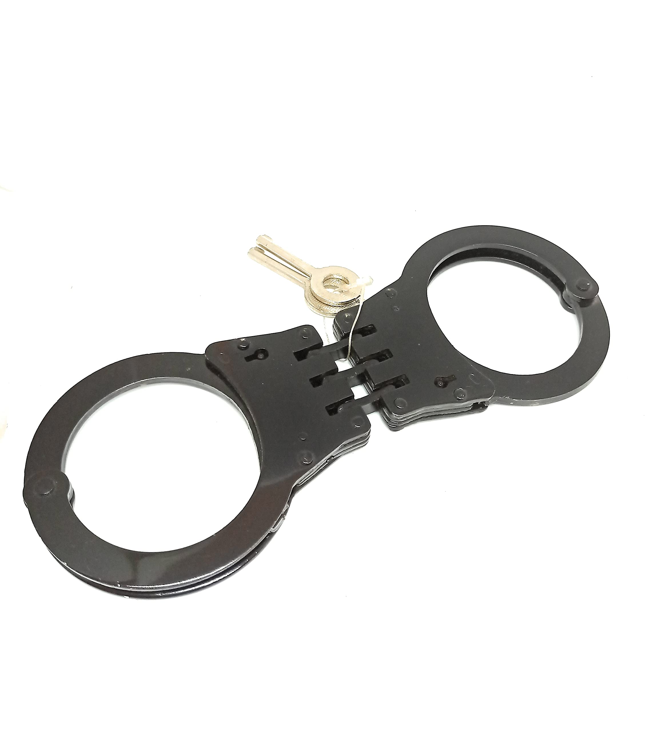 Hinged Double Lock Police Edition Professional Grade Handcuffs (Black) (B09PJQT774) Amazon Price History, Amazon Price Tracker