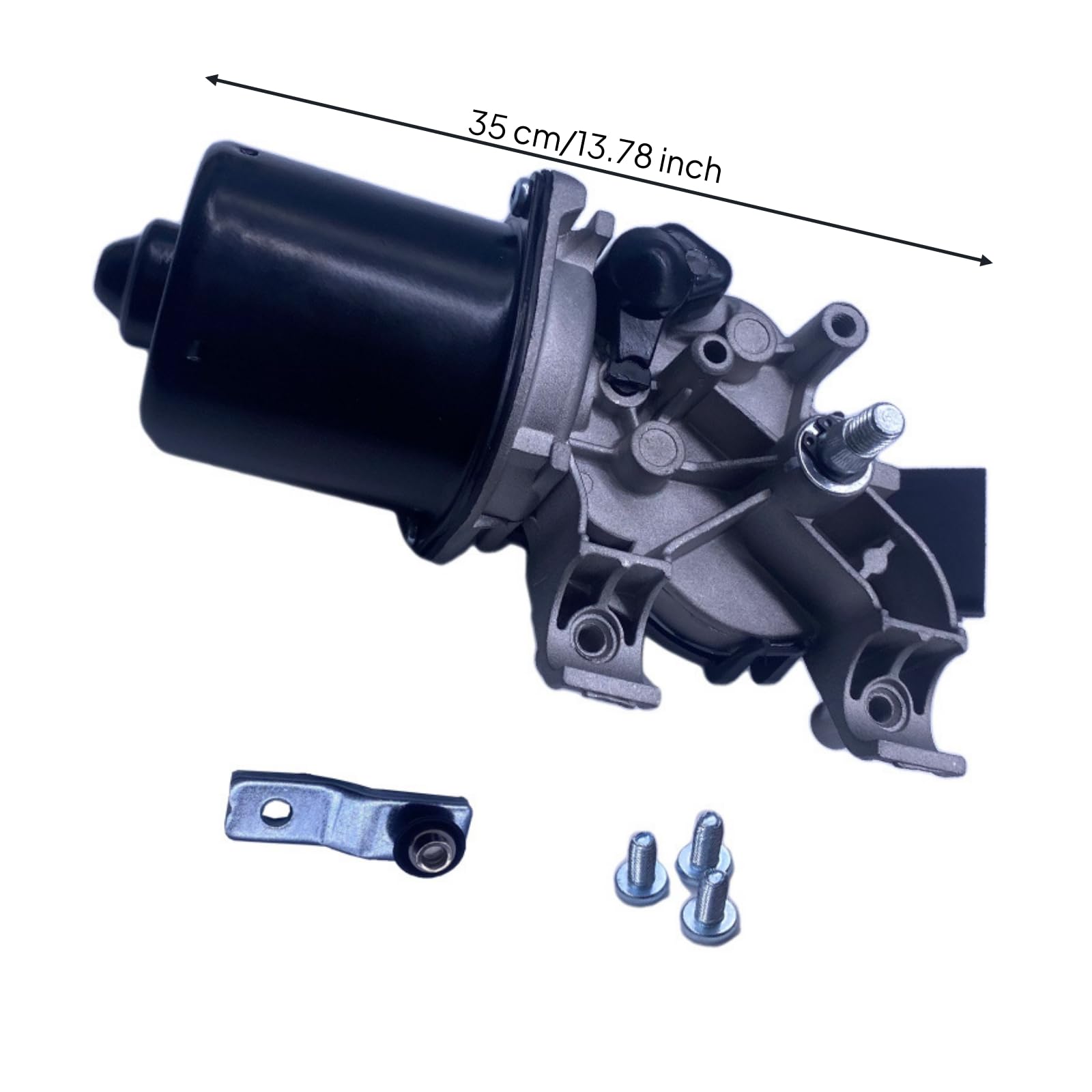Tergicristallo Auto Motore Assieme Braccio Collegamento Trasmissione con Montaggio Semplificato E Materiale Metallico Durevole Adatto per Sostituzione Veicolo Officina Manutenzione