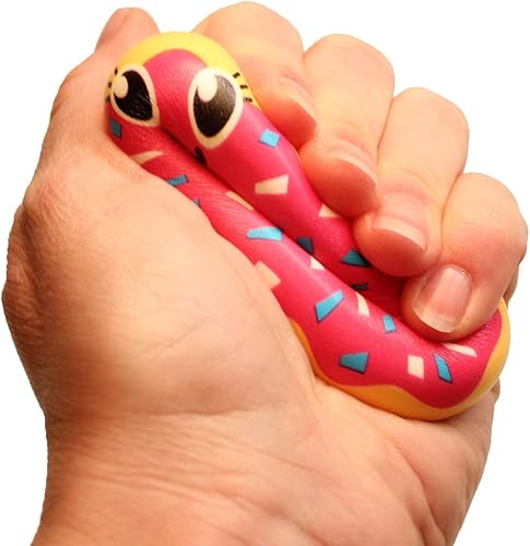 Miniatura 5 de Juego de 6 lindos dulces bocadillos de comida Squishy personajes de espuma de tiro lento, helado, dona, magdalena, pastel y sándwich de helado