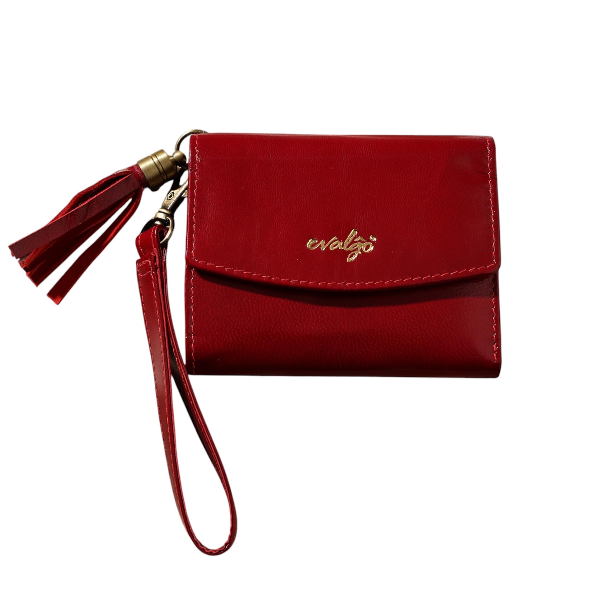 Genuine Leather Wallet for Women | Premium Soft Leather Ladies Wallet | Stylish Compact Design with 6 Card Slots, ID Window & Cash Compartment | Gift for Women (Cherry Red)-image-32