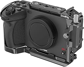 Soporte Cage de SmallRig para Sony FX30 FX3 con Abrazadera de Cable para HDMI, Superficie Negro Brillante Clásico, Incluye Pieza de Montaje Frío y Rail NATO, Diseño Módulo Compatible con Manija XLR Original