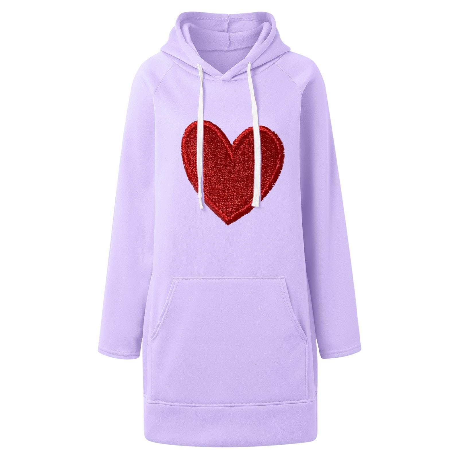 La Robe Ample à Capuche Warmy pour Femme—Sweat Long décontracté avec Cordon de Serrage Poches et Ourlet Fendu Style Tendance