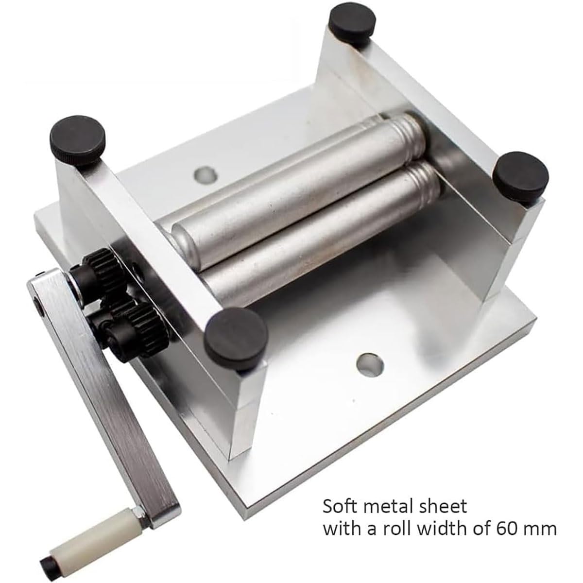 Manuelle Plattenrollmaschine, Metallbiegerolle für DIY-Projekte, verstellbare Rollen, Präzisions-Blech-Rollwerkzeug für Modellerstellung