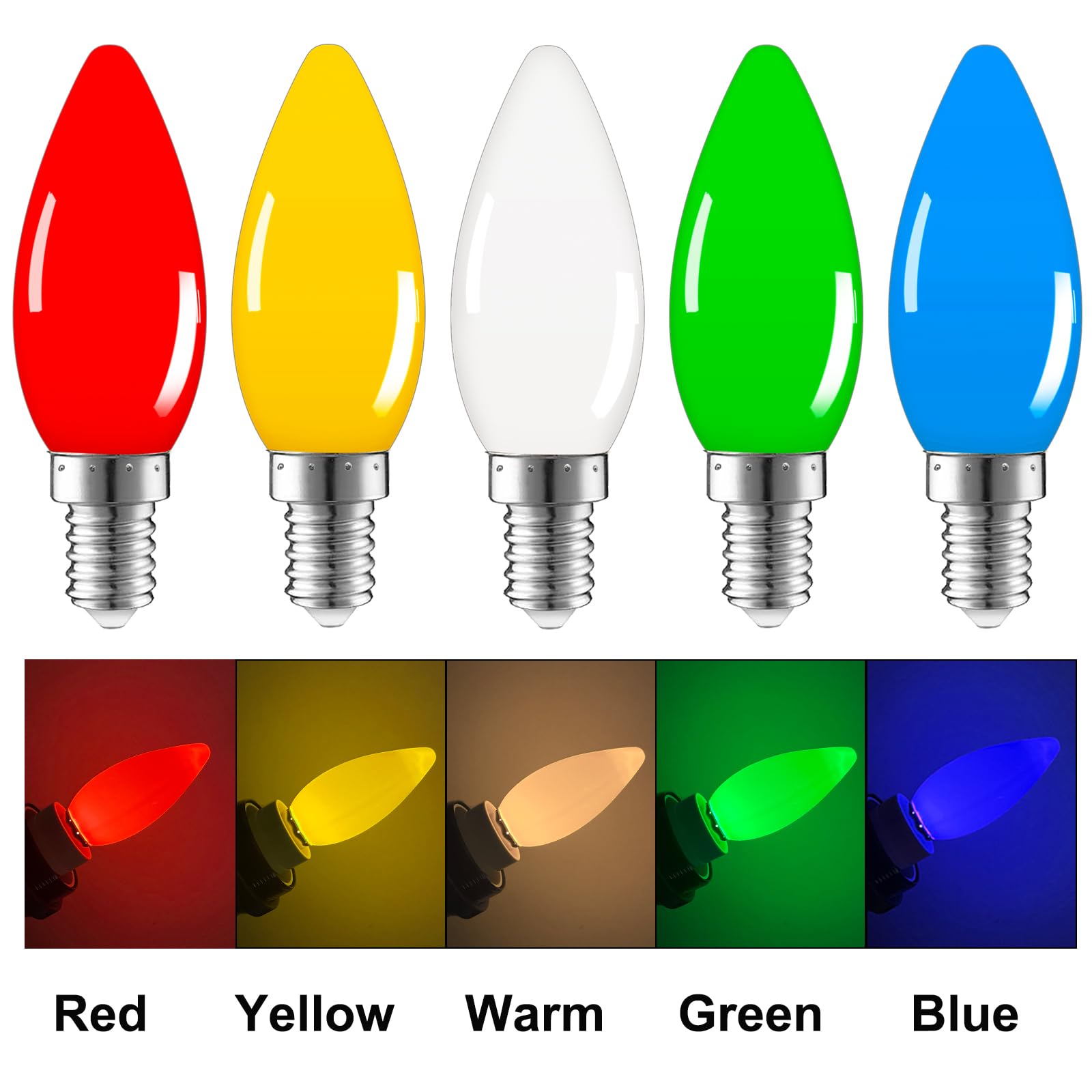 Suncan LED-Glühbirnen B22 – 1W, Warmweiß, 10 Stück, Ideal Für Deko & Gemütliches Licht