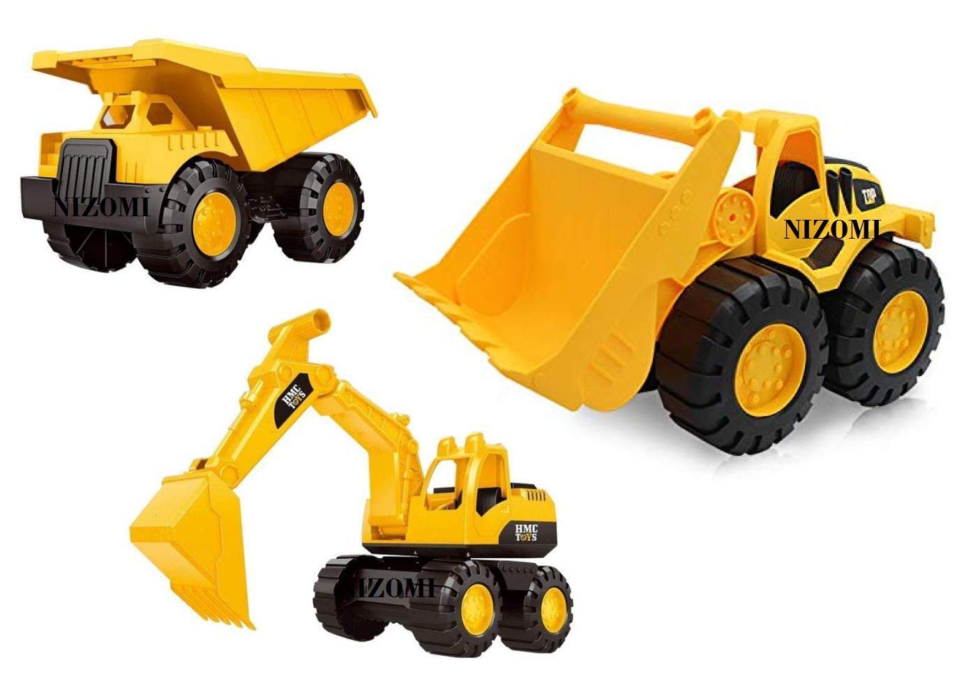 Buy Nizomi® Constructions Dumper Truck Bulldozer Toys Combo Like Real