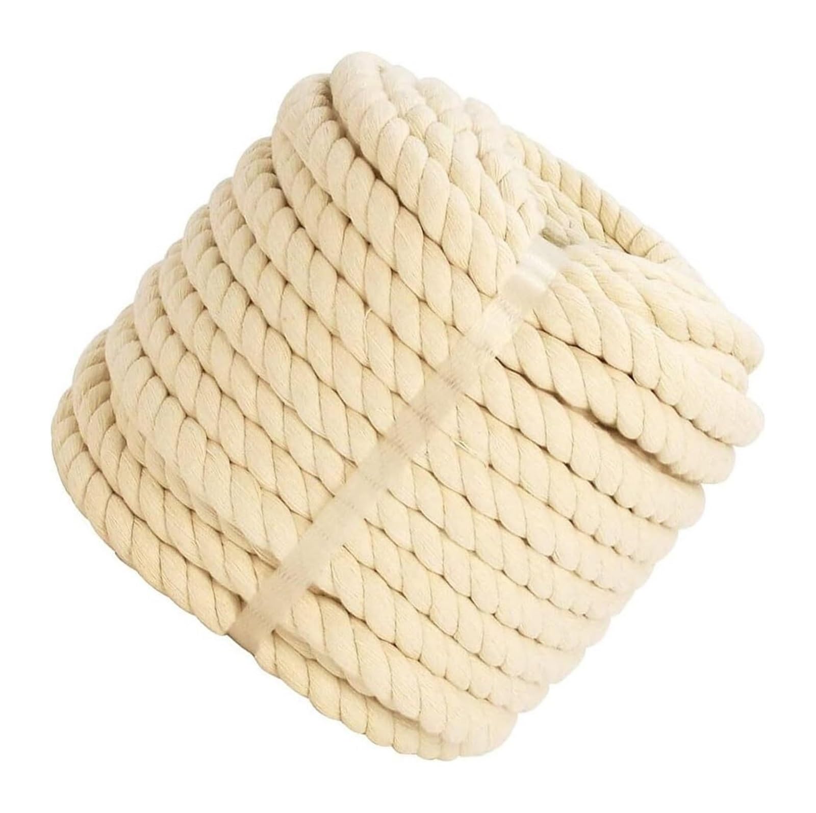 Cuerda de poliéster, 3 hebras trenzadas, 1/2-1 pulgada de diámetro, 10-100 m de longitud para manualidades y decoración, duradera y versátil