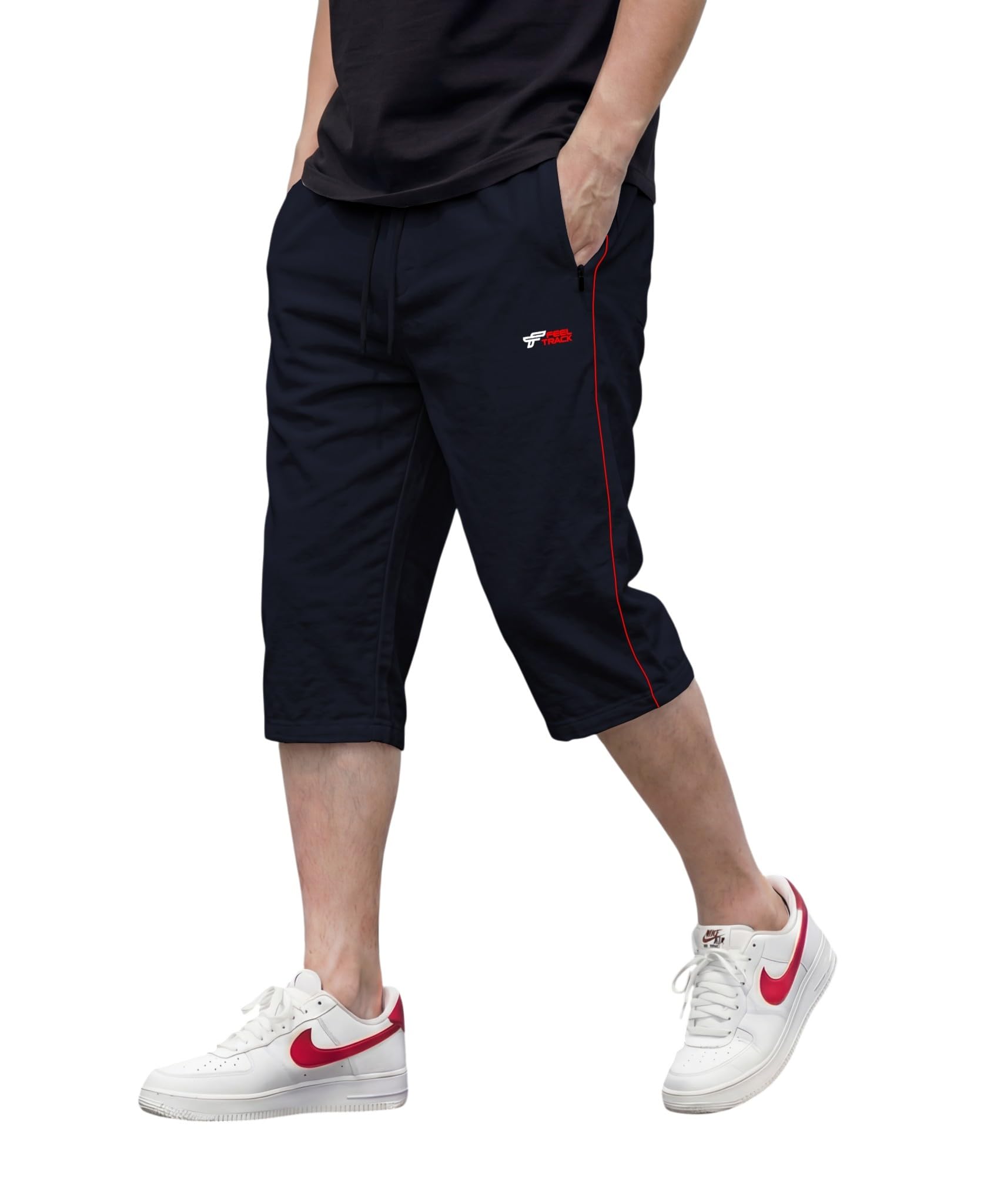 feel track Men's Regular Fit Three Fourth Capri (Pack of 1)-picture-27