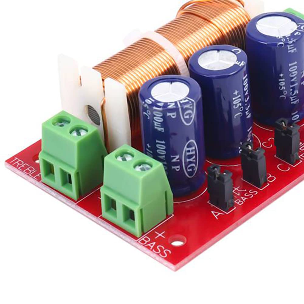 Divisore Altoparlanti Gokelomg 400W - Crossover 2 Vie, 4-16 Ohm, Con Jumpers Per Regolazione Toni - Foto 4