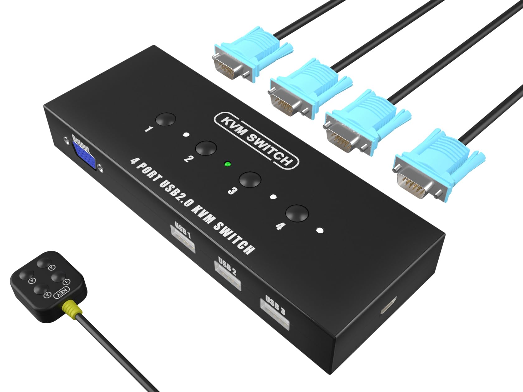 Amazon.co.jp: KVMスイッチ VGA 4ポート - VGA KVMスイッチ