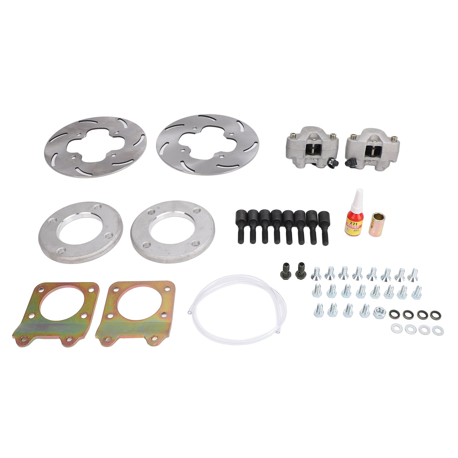 Kit de Roue de Conversion de Frein à Disque Avant, Kit de Conversion de Frein à Disque Avant pour VTT amélioré, compatibilité de Couple de Freinage Accrue pour 450