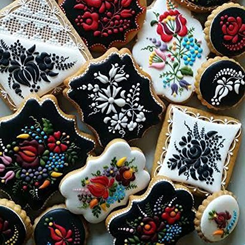 Plaque Frame Cookie Cutter 4Pcs/Set, Stainless Steel Pastry Biscuit Cookie Cutter Set Fondant Pancake Cutters Mold (Style 2) #TOP7