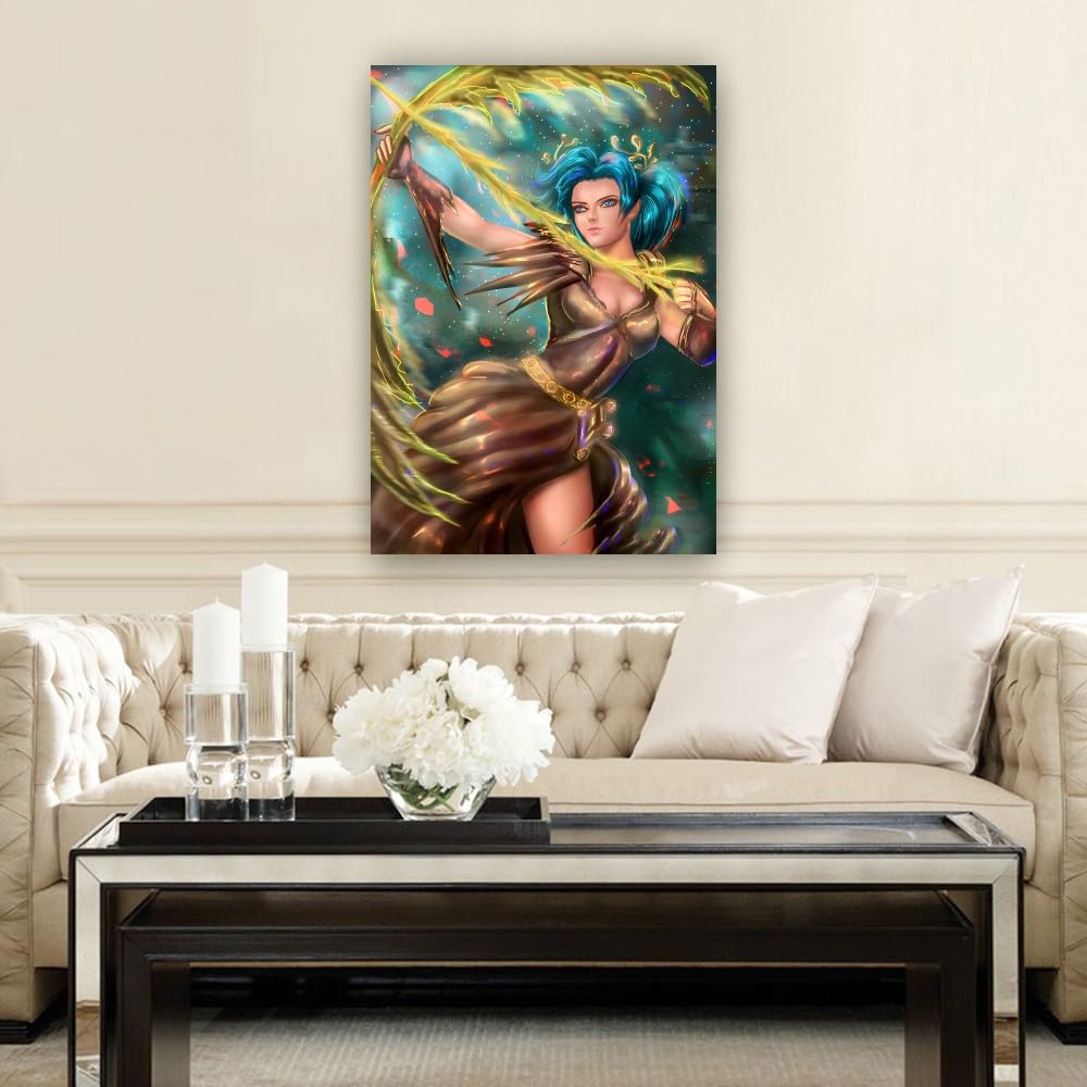 Amazon.com: Binyeen Ancient Greek Mythology Artemis Anime Art Deco