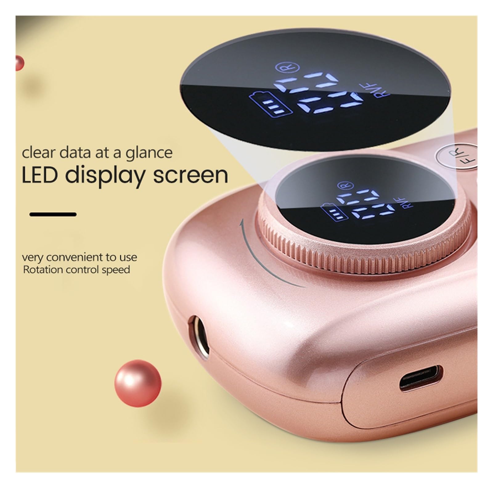 GaRcan Taladro de uñas, Taladro de uñas eléctrico inalámbrico, Taladros de uñas Profesionales de 35000 RPM para uñas acrílicas, Herramientas de uñas Profesionales Efile portátiles Recargables por USB