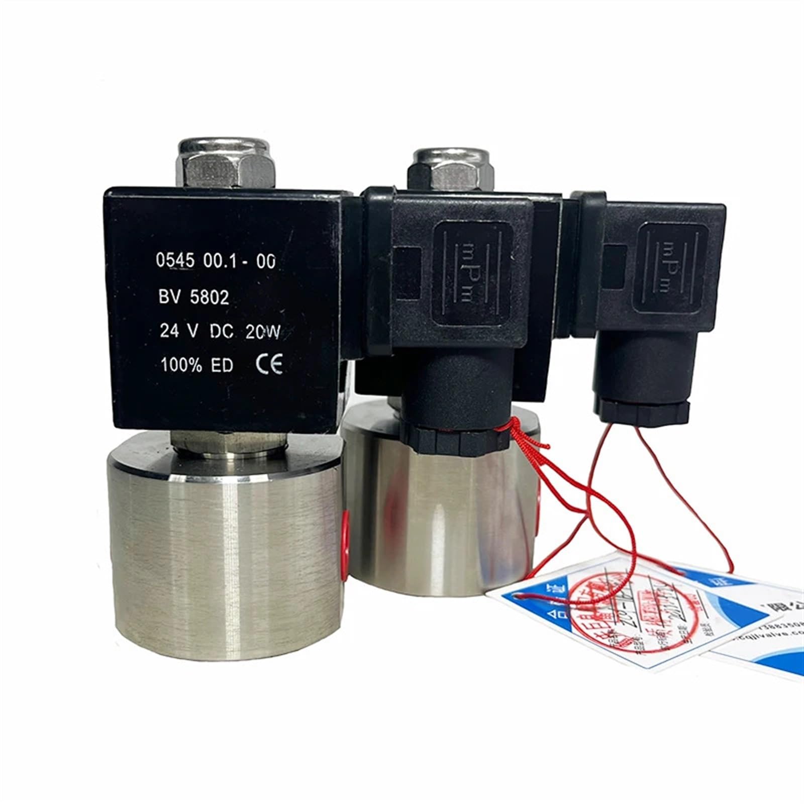 Zawór elektromagnetyczny azotu wysokiego ciśnienia 2-drożny, 160 bar (16 MPa), 1/4", 24 V, otwór 1 mm, stal nierdzewna 304, DN1, normalnie zamknięty (45661, G-AC220V)