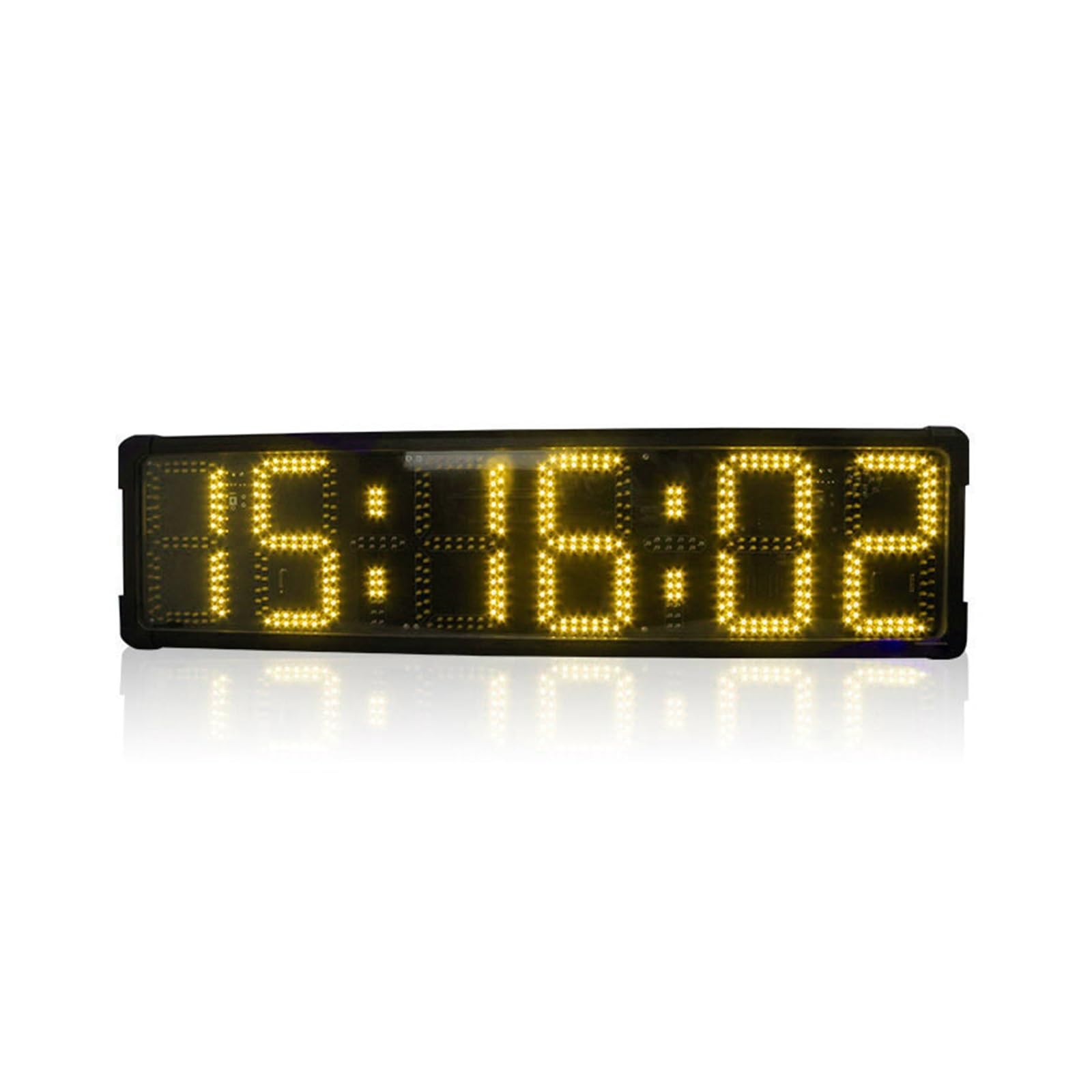 CVFRDD LED Countdown Clock, Led Countdown Clock Double-sided 6 Digits Large Digital Marathon Race Timer(Yellow Double-sided)