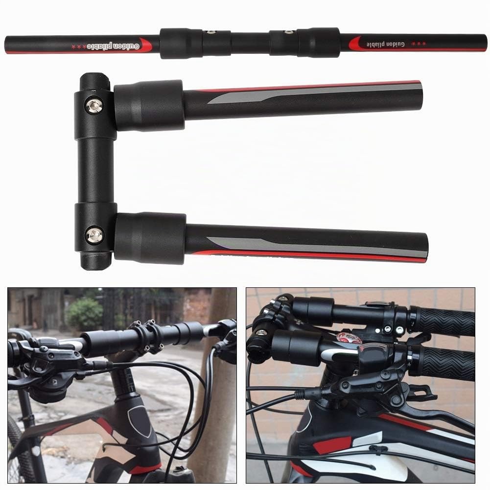 MAGT Pliable Guidon Guidon De Vélo Accessoire De Remplacement pour Bicyclette DIY De Dégagement Rapide Pliable De Dégagement pour Vélo De Montagne