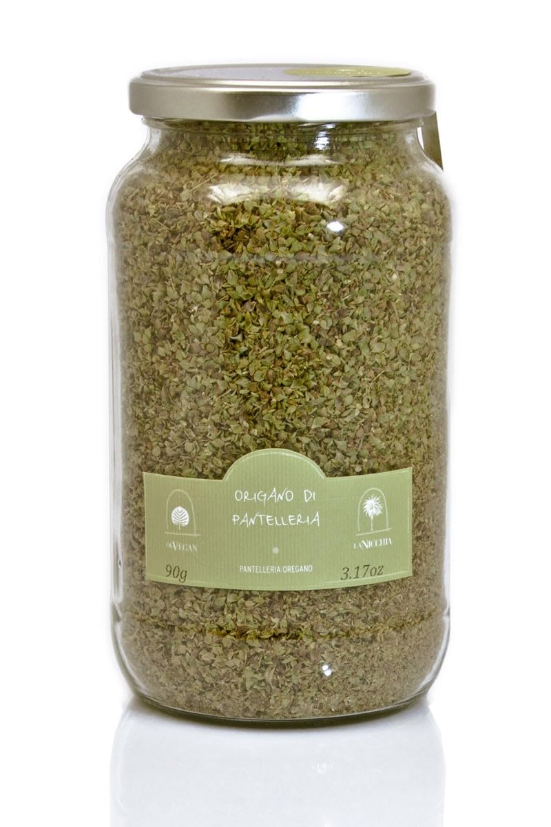 Orégano de Pantelleria 90 g – 100% orégano seco – Cultivado, recolectado y secado en Pantelleria – Aroma intenso para pizza, ensaladas y cocina mediterránea – Producto artesanal