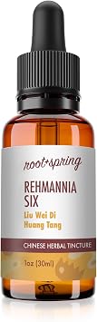 Rehmannia Six - Liu Wei Di Huang Tang - Herbal Tincture Liquid Extract - Concentrate with Dropper - Natural TCM Herb Blend Supplement 1 oz