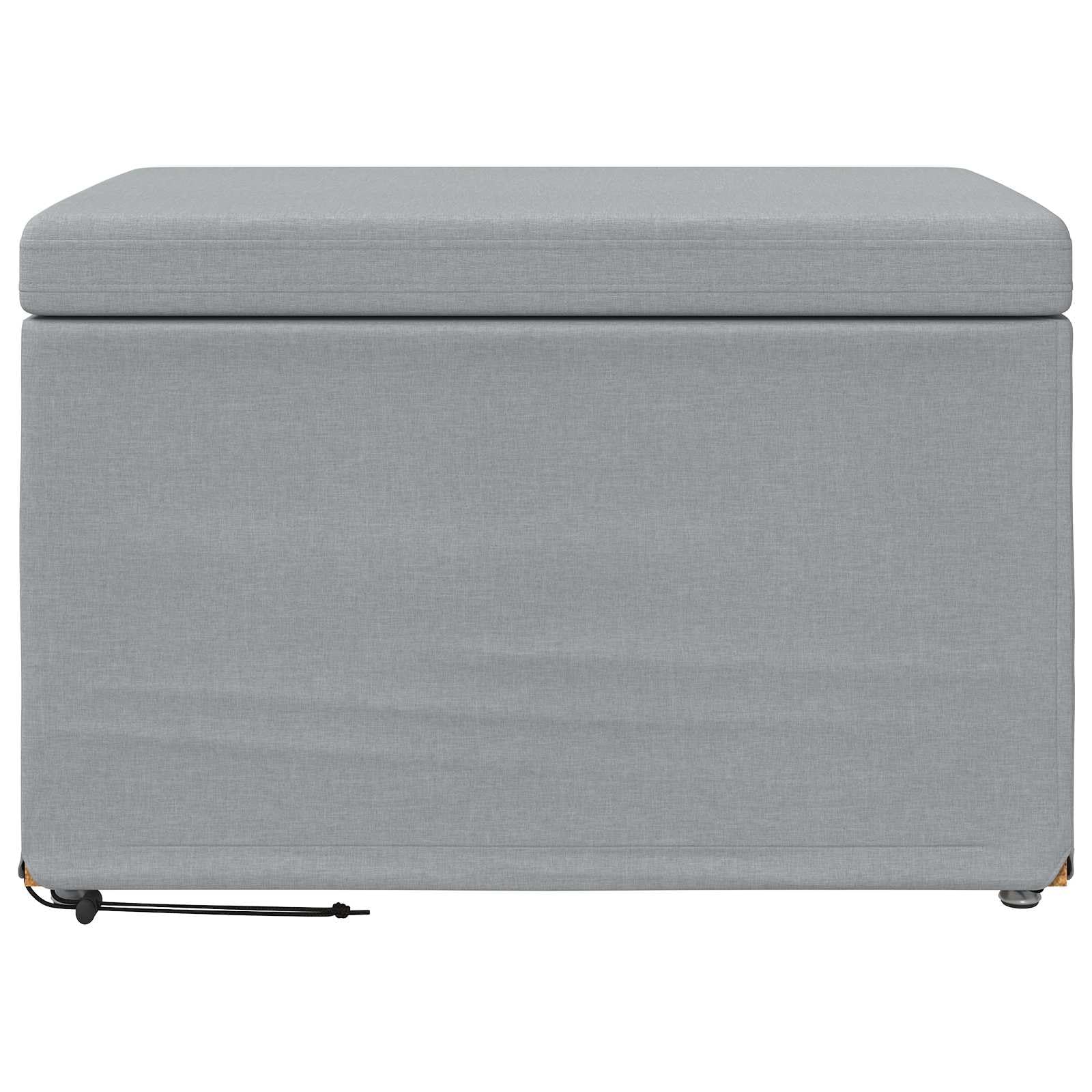 vidaXL Taburete Gris Claro 61 x 41 x 40 cm Tela y Madera Ingeniería