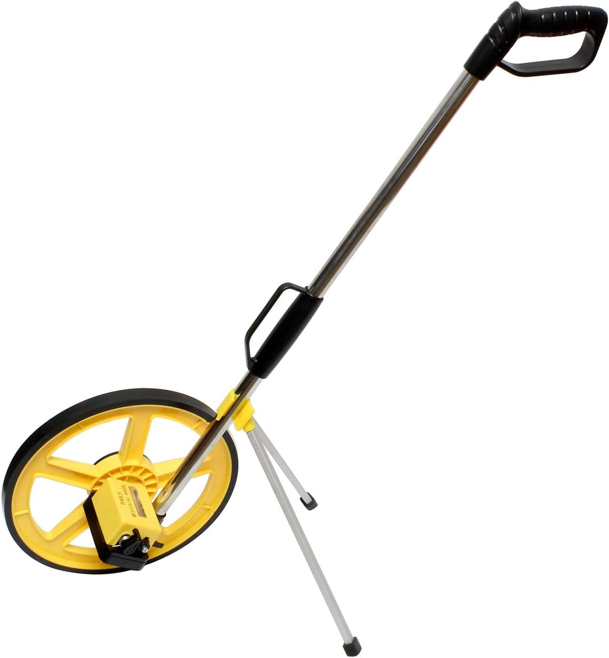 BISupply Measuring Tools Rolling Tape Measure Wheel Feet Range from 0-9,999.9ft โ Distance Measuring Wheel in Feet