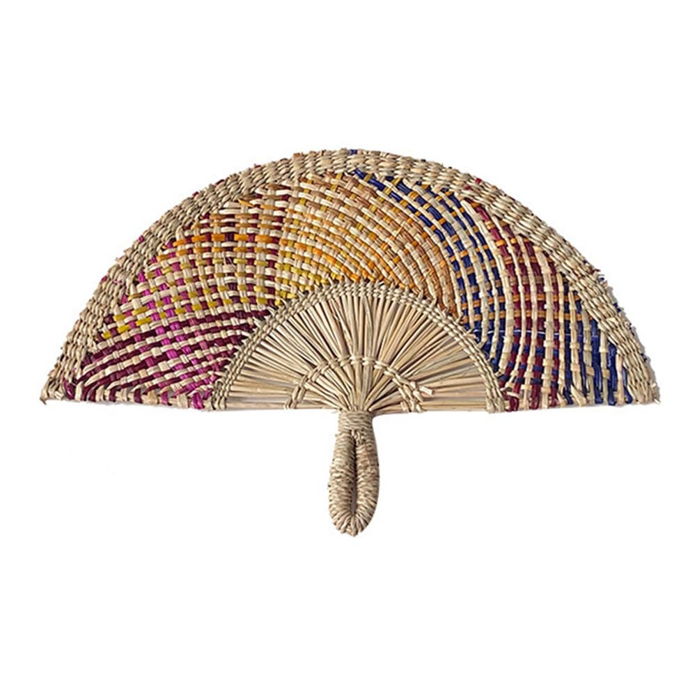 Natural Bamboo Fans,Natural Bamboo Raffia Hand Fans,Handwoven Fan Decoration Wall Hanging Fan Ornament Artisans Functional Eye Catching Straw Fan Homes Stylish