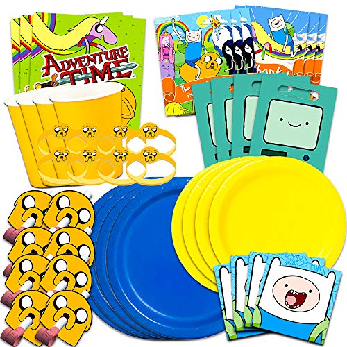 Adventure Time Party Supplies Ultimate Set - Adventure Time Birthday Party Decorations, Party Favors, Plates, Napkins and More