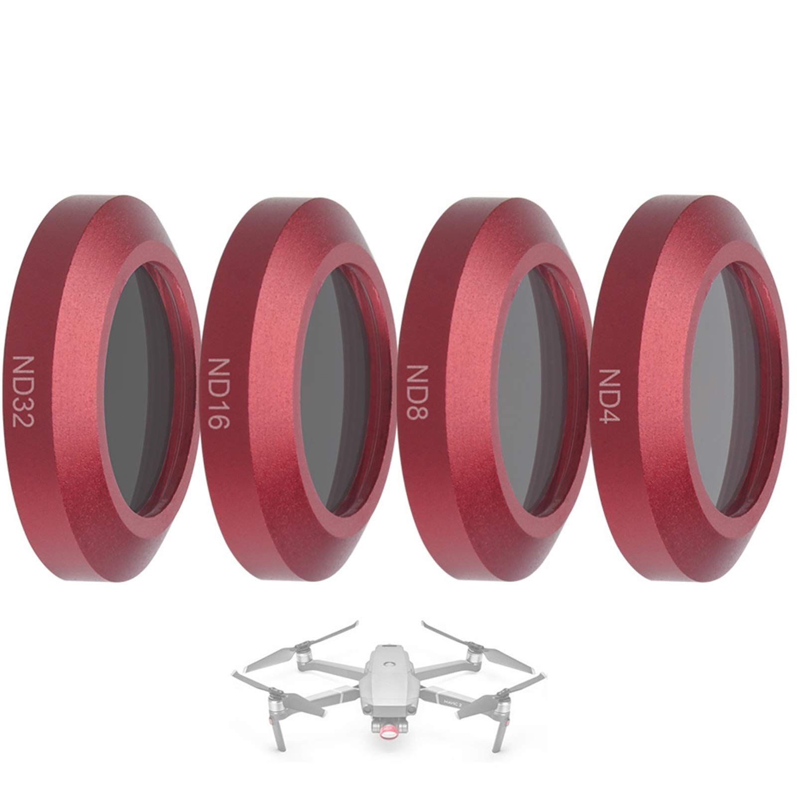 KBREE Drone Filter ND 4 8 16 32 Conjunto de filtros de cámara Adecuado para dji Mavic 2 Zoom Polar UV Protector Filtro Accesorios Adecuado para Mavic2 Zoom Drone Parts (Color : UV Filter)