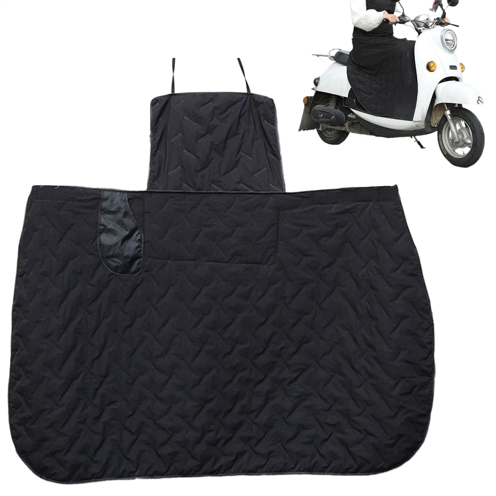 Tablier scooter hiver imperméable couverture chaude moto - 8