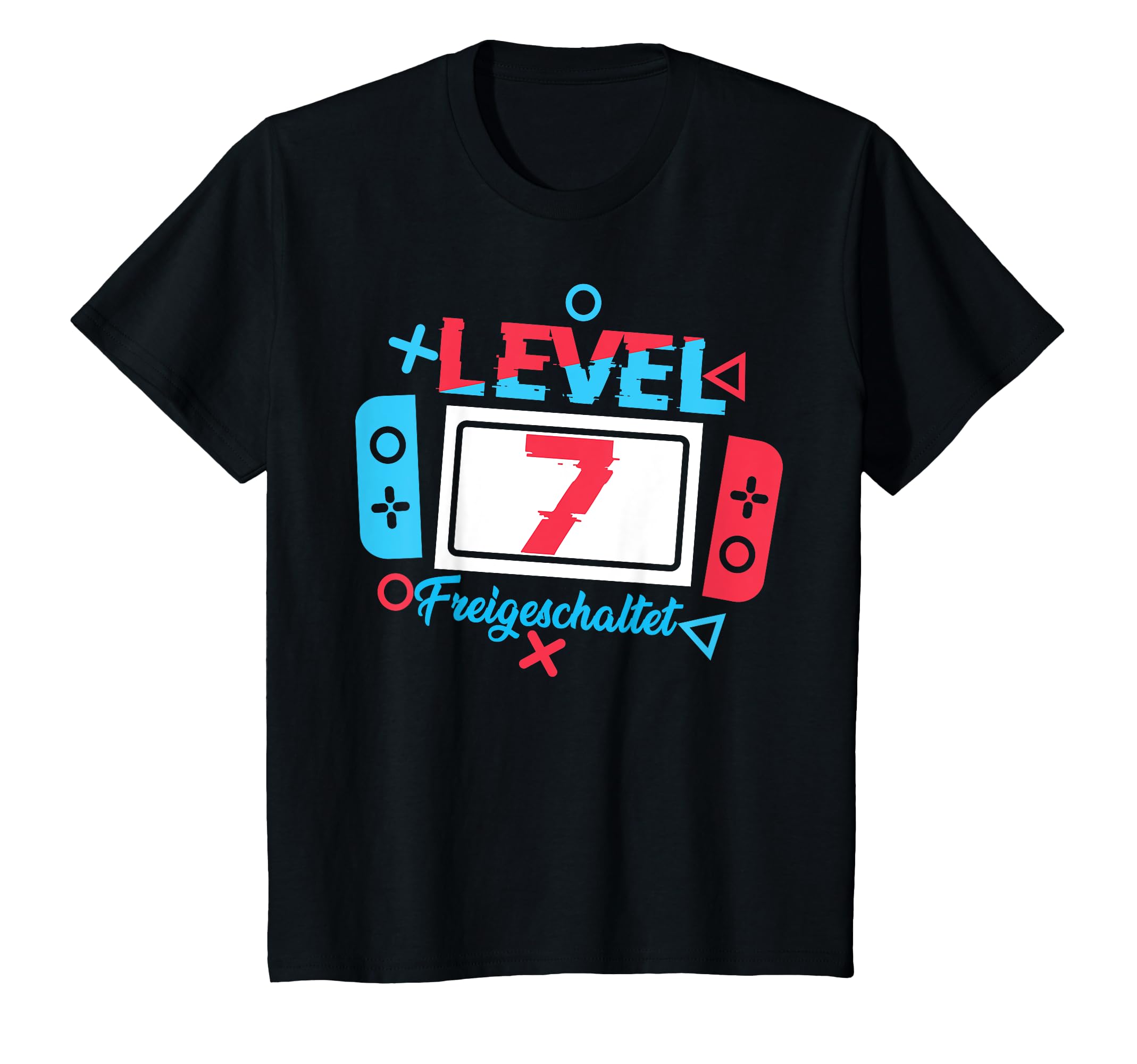 Kinder T-Shirt 7. Geburtstag - Level 7 Gamer Design Für Jungen