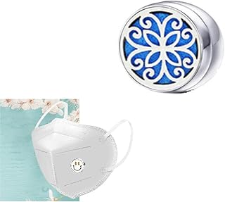 XBCGD Clip per Diffusore di Oli Essenziali per Il Viso - Clip Magnetiche per Diffusore Maschera Air Fresh, Feltrini Lavabili per La Protezione della Salute 12 * 4mm E
