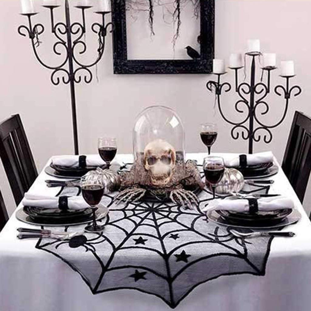 Linge de table Halloween, 100 x 140 cm, chauve-souris