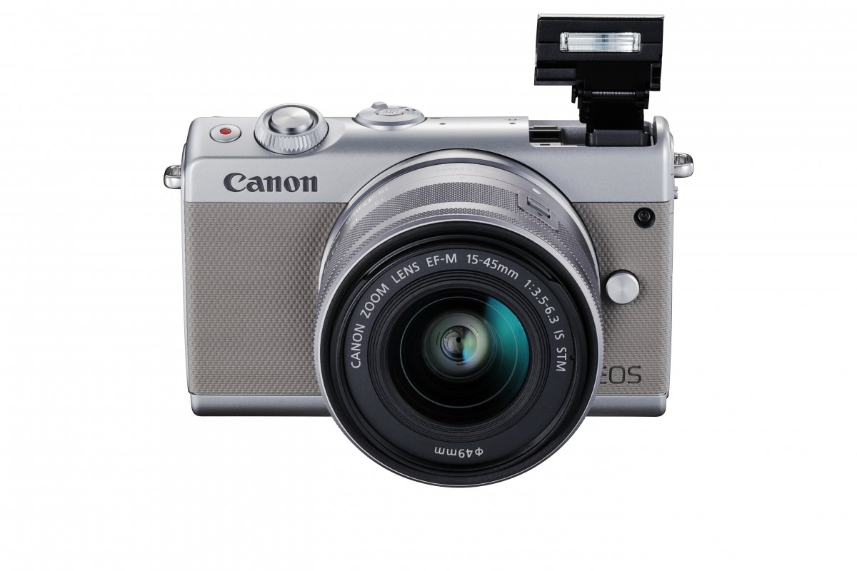Canon EOS M100 Kit (EF-M15-45 IS STM) Mirrorless Camera, Grey