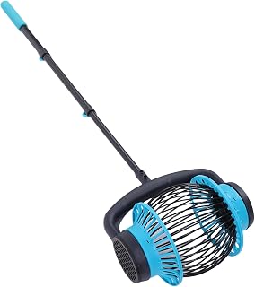 Acorn Picker Upper Roller, Telescopic Nut Gatherer Rolling, Yard Picker Nut Collector Tool for Walnuts Chestnuts Sweet Gum Balls Tennis Ball Small Fruit, 25.6 to 51in